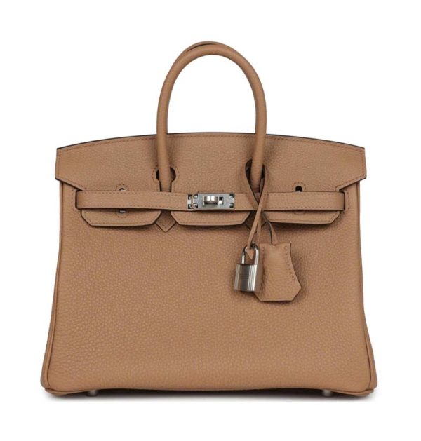 Hermès Birkin 25 Chai Togo Palladium Hardware