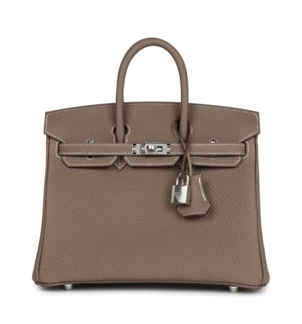 Hermès Birkin 25 Etoupe Togo Palladium Hardware