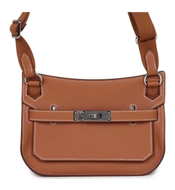 Hermès Jypsiere Mini Gold Swift Palladium Hardware