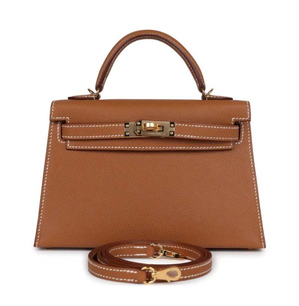 Hermès Kelly Sellier 20 Gold Epsom Gold Hardware
